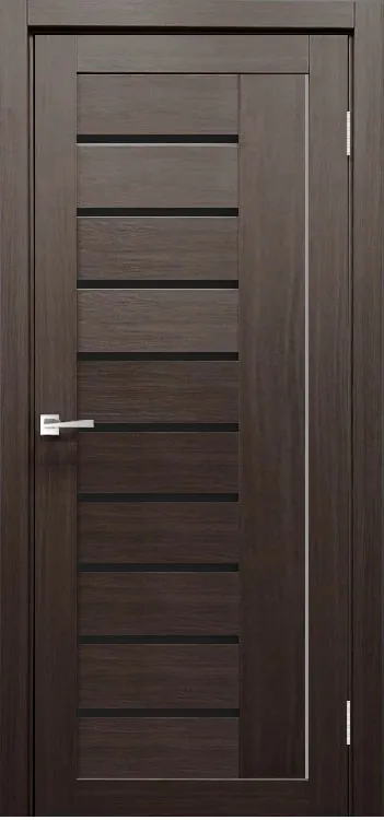 Фото Межкомнатная дверь Легенда Y-4 тон Грей Остекление Лакобель черное